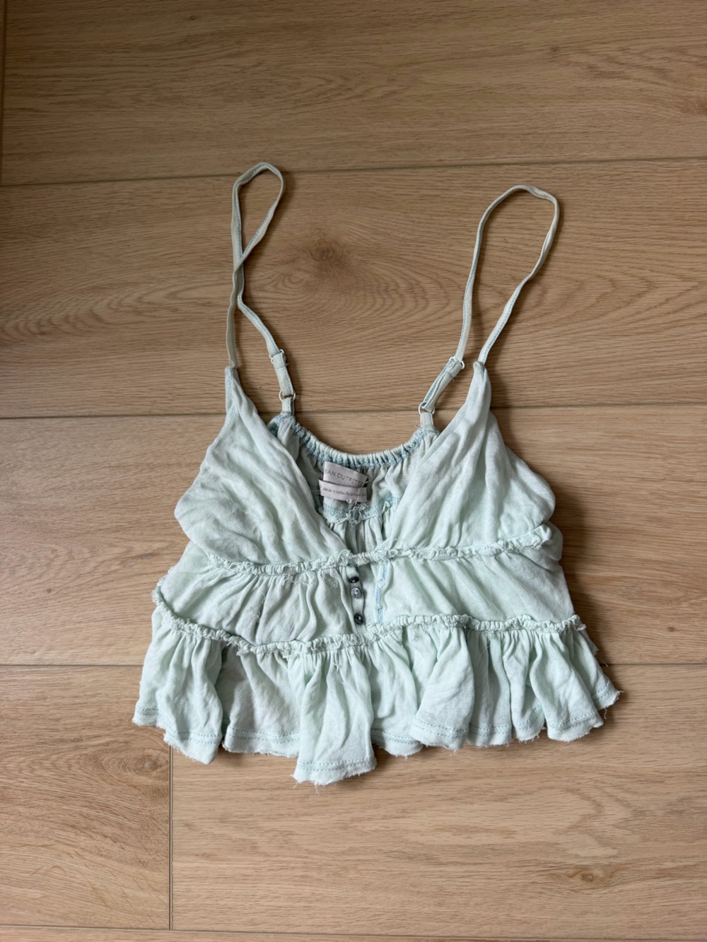 Urban Outfitters Light Blue Crop Tank Top